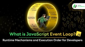 Diagram of JavaScript Event Loop architecture including Call Stack, Web APIs, and Callback Queue.