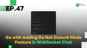 EP.47 Adding Do Not Disturb Mode Feature in WebSocket Chat