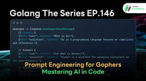 Advanced Prompt Engineering techniques within Go source code for AI application development