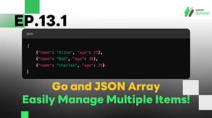 EP.13.1 Go and JSON Array - Easily Manage Multiple Items!